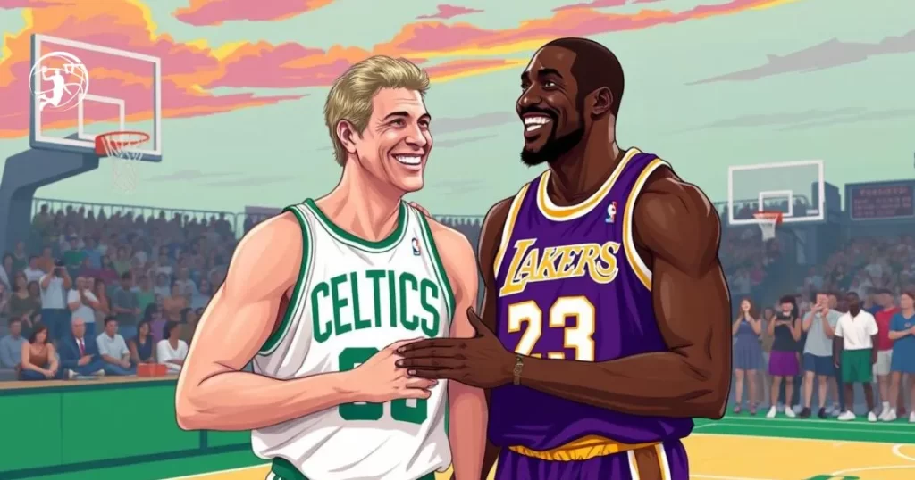 amizade entre Larry Bird e Magic Johnson amizade entre Larry Bird e Magic Johnson